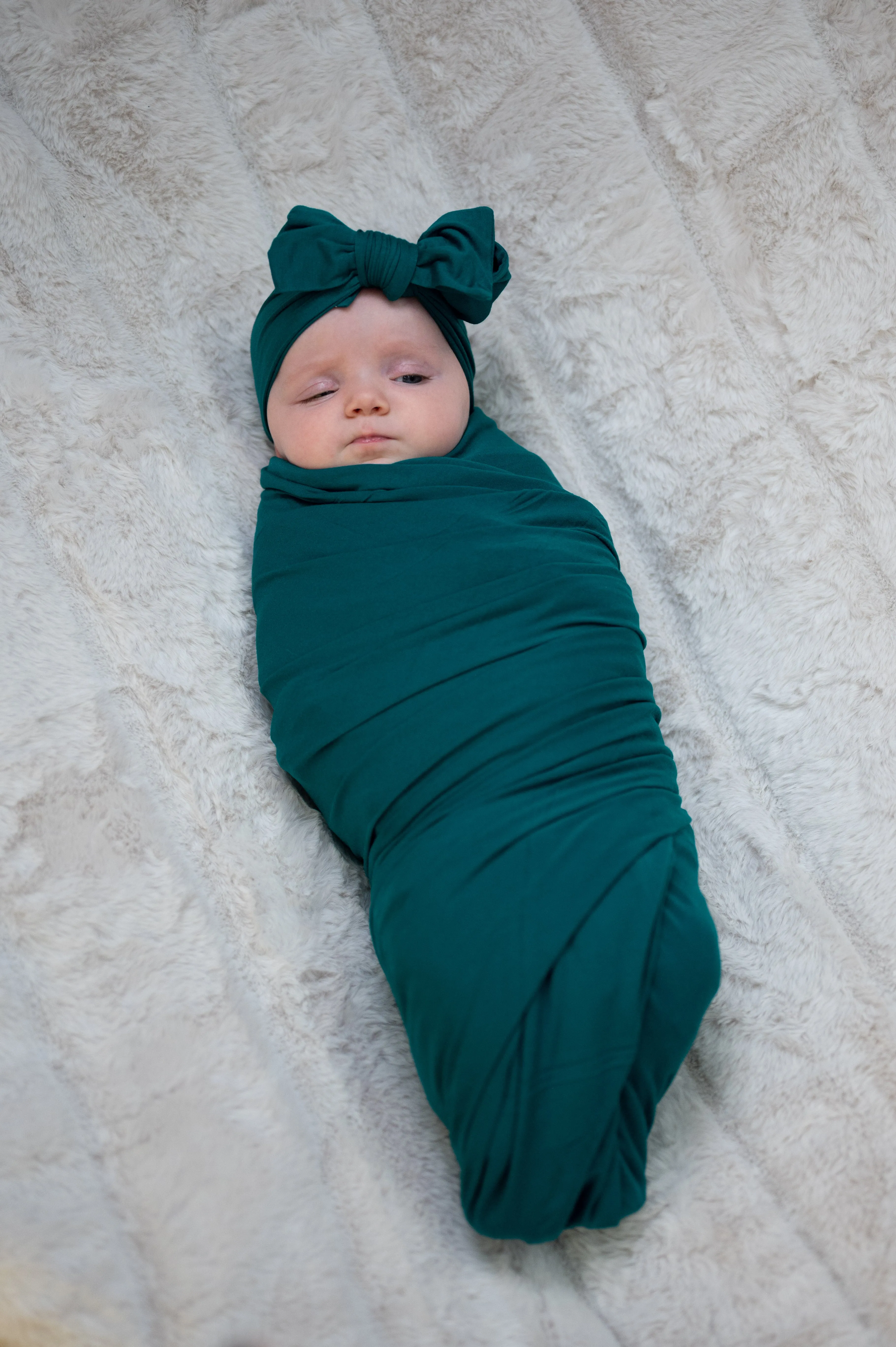 Baby Swaddle Set: Deep Teal